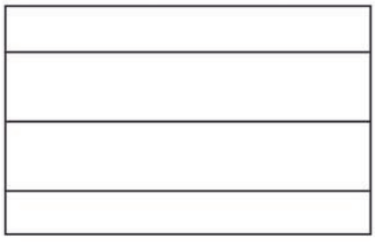 Leere Tabelle mit vier horizontalen Zeilen.